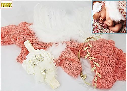 wearable blanket, Newborn Accessories, Baby Girl, Best Mohair Stretchy Knit Infant Unisex Boy Girl Wraps Receiving Cute Photography Props Costume Stretch Shawl Baby with GIFT angel baby by DSHZ