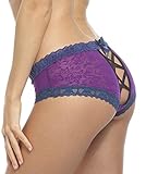 Sofishie Sexy Midnight Cross Back Panties - Purple - Large