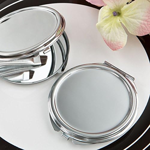 12 Perfectly Plain Silver Metal Mirrors