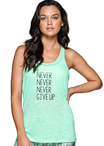Lorna Jane Womens Never Give Up Graphic Tank