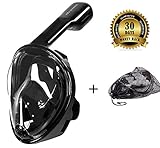 Uzi Shark Easy Breath 180° Panoramic Revolutionary Full Face Snorkel Mask with Anti-fog & Anti-leak Technology