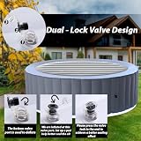 SHATCHI Energy Saving Inflatable Spa Cover for 4 Person Round Spas up to 140cm view 7