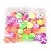 Fun Central AZ949 48 Pieces Neon Bouncing Balls Bulk Kit for Kids, Rubber Swirl Bouncing Balls, High Bouncing Balls