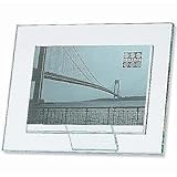 MODA solid glass 7x5 frame with foot-back 'floats' your photo - 5x7