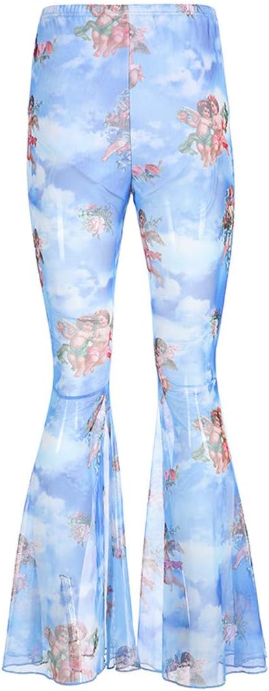 high waisted flared trousers uk