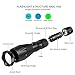 Litake A100 Handheld Flashlight Portable LED Tactical Flashlight High Brightness 5 Modes Focus Adjustable Water Proof Handheld LED Light(Battery and Charger Included)