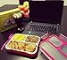 Leakproof Bento Lunch Box Set With 3 Compartments | 2 Food Prep & Meal Planning Containers For Kids And Adults | BPA Free & FDA Approved | Microwave & Dishwasher Safe By PlusPoint | Includes Ebook