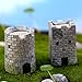 Mini Square Castle Dollhouse Landscape Bonsai Craft DIY Home Garden Decor
