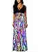 Roiii WOMEN SUMMER FLORAL PARTY EVENING BEACH LONG Boho MAXI DRESS SIZE 4-20