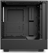NZXT H5 Elite CC-H51EB-01 ATX Mid Tower Case Front USB-C Glass Panel Black view 2