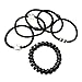 45PCS Hair Styling Kit LuckyFine Hairdresser Magic Hair Clip Styling Pads Foam Sponge Bun Donut Hair Clip Accessory Tool