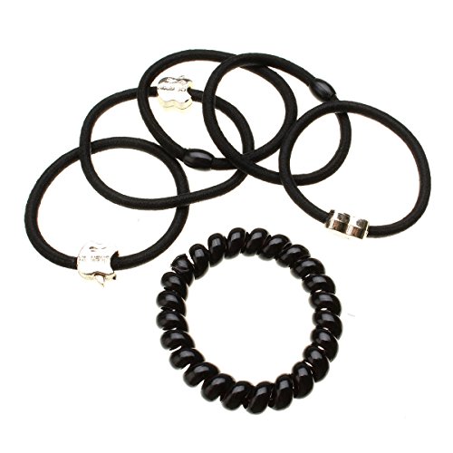 Luckyfine Hair Styling Set, Hair Styling Kit Hairdresser Accessories Magic Hair Clip Styling Pads Foam Sponge Bun Donut Hairpins Accessory Tool black