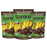 Barnana Organic Chewy Banana Bites, Chocolate, 3.5 Ounce, 3 Count
