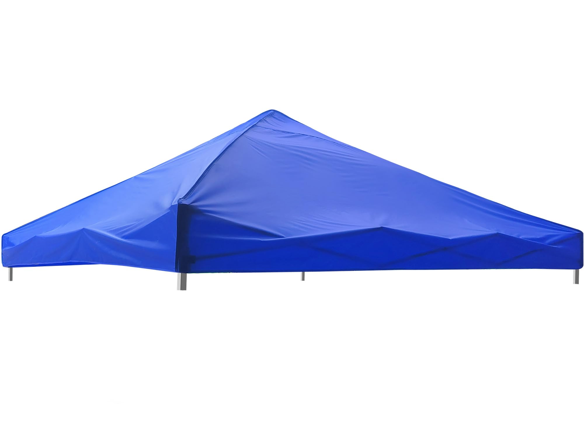 Photo 1 of Windyun 10x10 Pop up Canopy Replacement Top 420D Outdoor Oxford Fabric Canopy Shade Heavy Duty Square Canopy Replacement Cover for Straight Leg Tent, Only Top Cloth (Blue)