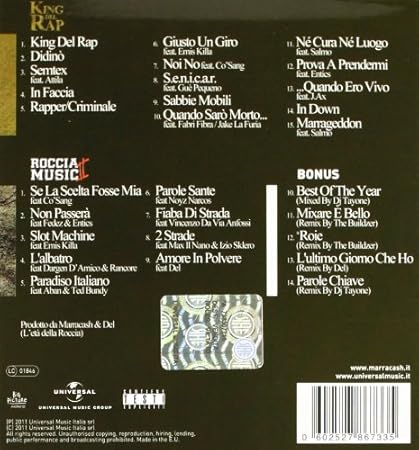 Marracash King Del Rap Roccia Music Amazon Com Music