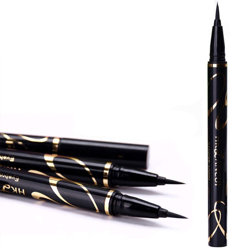 Ruwhere Waterproof Liquid Eyeliner Precision Micro Eye Liner Pen Quick Drying Long Lasting Cosmetic Makeup Pencil