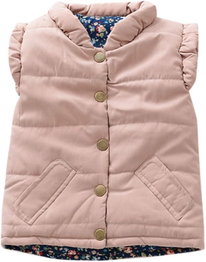 Homebaby Kids Baby Meisje Jongen Katoen Taillejas Mouwloos Warm Jas Dikke Peuters Vest Jas Winter Vest Kleding Sweatshirt Casual Tops Bovenkleding Amazon Nl