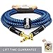 SRADIO Guitar Instrument Cable 10 Foot, AMP Cord Straight 1/4-Inch TS to Straight 1/4-Inch TS Guitar Cable 10FT with Blue Tweed Cloth for Electric Guitar，Bass，Keyboard