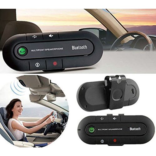 RONSHIN Wireless Multipoint Audio Music Receiver Bluetooth Hands Free Visor Speakerphone Car Kit Electronic Accessories