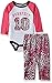 BON BEBE Baby Girls' 2 Piece Rear Snap Bodysuit and Velour Legging Set, Pink Perfect, 0-3 Months