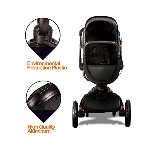 SpringBuds Baby Stroller Carriage Combo 360 Rotation 2in1 ShockResistant High