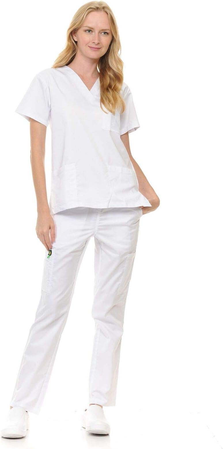Citron Collection Soft Medical Uniform Women and Men Scrubs Set