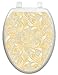 Toilet Tattoos, Toilet Seat Cover Decal,Antique Gold Paisley, Size Elongated