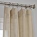Half Price Drapes SHLNCH-J0106-108 Linen Sheer Curtain, Open Weave Natural