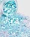 Chunky Cosmetic Holographic Glitter I Body, Face & Hair Safe I 16 pack + 1 glitter primer (festival)