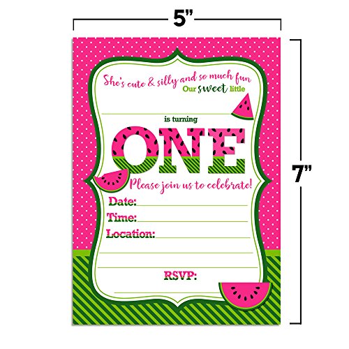4 Birthday+Watermelon+Invitations+Envelopes+AmandaCreation