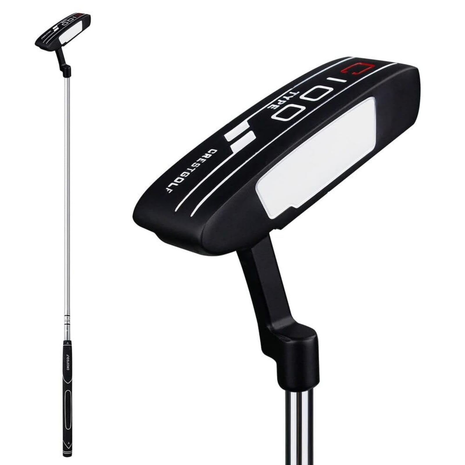 CRESTGOLF Golf Putter with Alignment Aid-Improves Putting Consistency & Feel Golf Blade Putter Insert Right Handed Golf Clubs -35" Unisex Grip Putter