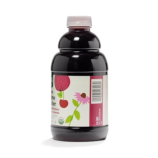 365 BY WHOLE FOODS MARKET, ORGANIC IMMUNE REFRESHER PURPLE CARROT, BEET & CHERRY WITH ELDERBERRY & ECHINACEA JUICE BLEND, 32 FL OZ