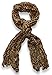 Peach Couture Trendy Women's Leopard Animal Print Crinkle Scarf wrap Tan
