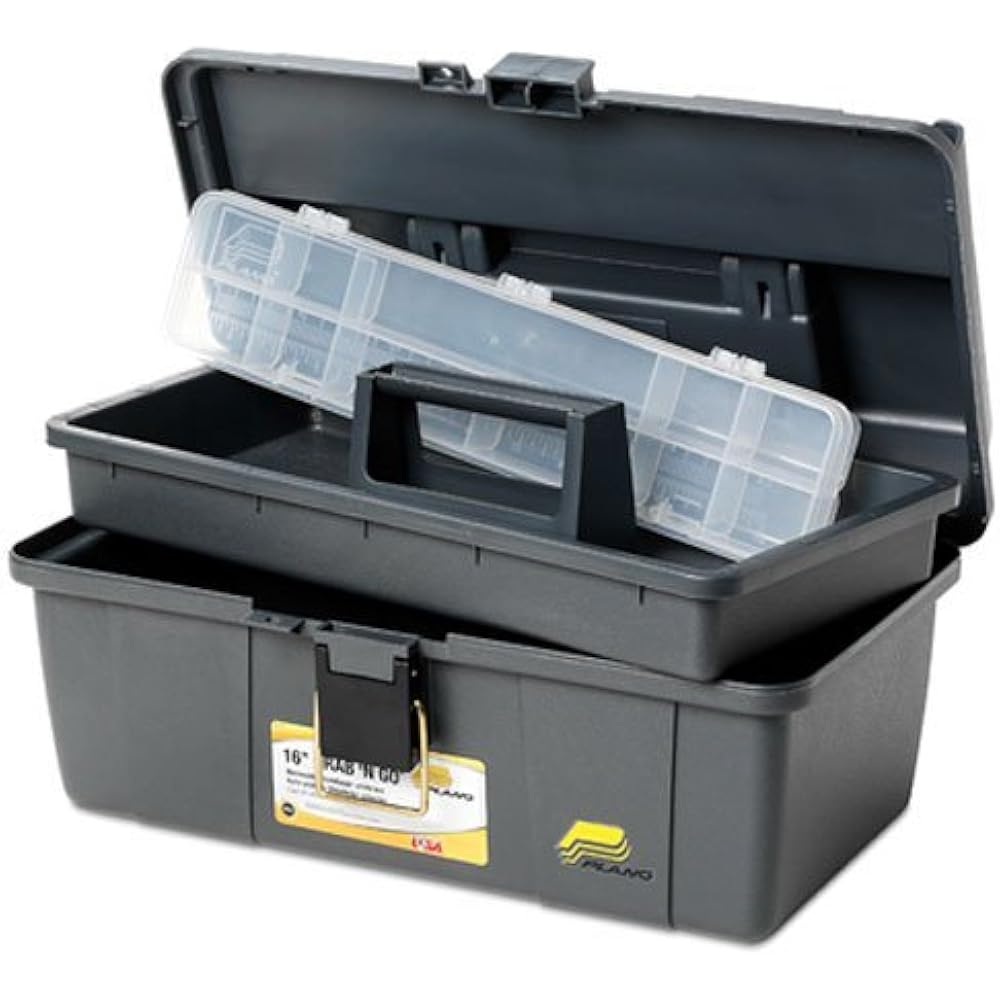 Plano 452006 GrabNGo 16Inch Tool Box With Tray Toolboxes eBay