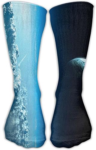 Sky Planet Earth Blue Clouds Sunlight Unisex Printing Seafarer Socks Deluxe Personality Short Sock 30CM