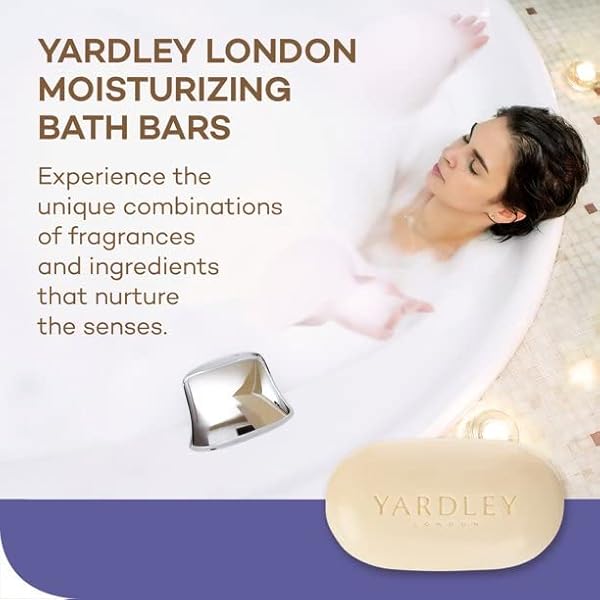 YARDLEY LONDON ENGLISH LAVENDER NATURALLY MOISTURIZING BATH BAR, 4 OUNCE