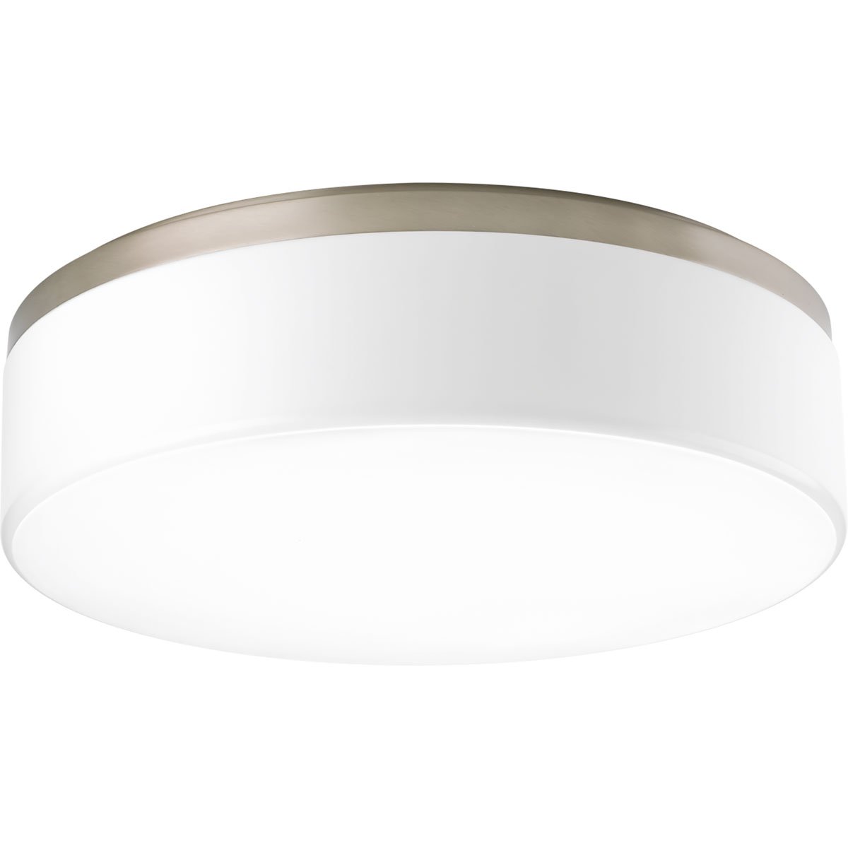 Best Progress Lighting 3-Light Brushed Nickel Flushmount