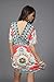 Wander Agio Womens Lace Short Sleeves Princess Dress Printing Beach Cover-up Red,One Size