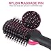 Hair Dryer Brush, Hieha Hot Air Brush, 3 IN 1 One Step Hair Dryer & Volumizer, Salon Negative Ion Blow Dryer Brush for Straightening, Curling, Reducing Frizz and Static (Black)thumb 2