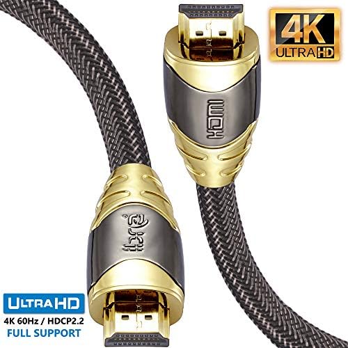 4K HDMI Cable 7M HDMI Lead - Ultra High-Speed 18Gbps HDMI 2.0b Cord 4K@60Hz Support Fire TV, Ethernet, Audio Return, Video UHD 2160p, HD 1080p, 3D, Xbox PlayStation PS3 PS4 PC - IBRA LUXURY