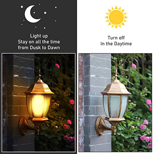 A19 LED Dusk to Dawn Light Bulb,Hansang Sensor Light Bulbs with Photocell,2700K Warm White,9W (60W Equivalent),E26 Medium Base,Outdoor Light Bulb for Porch,Patio,Hallway,Auto On/Off,750LM,2 Pack