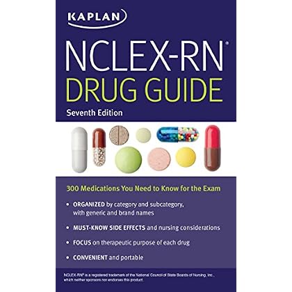 NCLEX-RN Drug Guide: 300 Medications You Need to Know for the Exam (Kaplan Test Prep)
