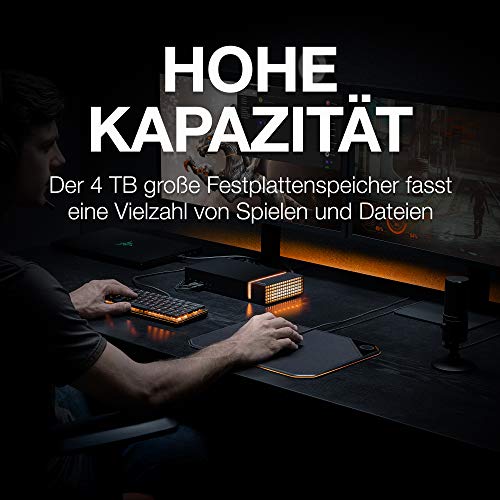 Seagate FireCuda Gaming Dock, 4 TB HDD, Thunderbolt 3-Dock, PC-Gaming, NVMe-SSD erweiterbar, LED Beleuchtung, inkl. 3… – Bild 6