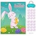 MISS FANTASY Easter Games Pin The Tail on The Bunny Easter Party Games Easter Activities for Toddlers Easter Party Decorations Favors for Kids Adults