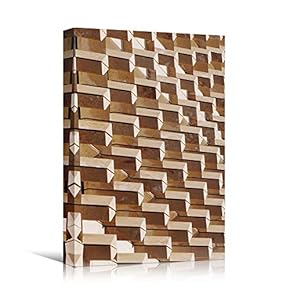 signwin Canvas Wall Art Yellow Building Patterns Abstract...