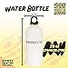 got folly? - 20oz Stainless Steel White Water Bottle with Carabiner, White