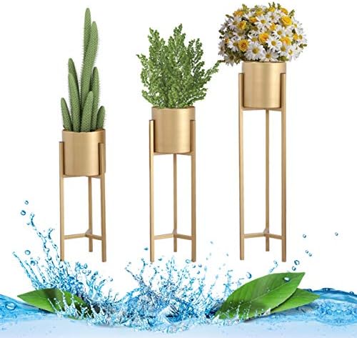フラワースタンド ゴールド プランタースタンド 花だい おしゃれ 花台 ガーデニング ガーデンラック 屋外 アイロンディスプレイスタンド 屋外室内 北欧風 家装飾 組み立て簡単 Size 中 Ecp Narinukun Ac Th