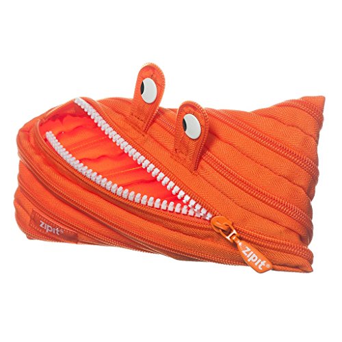 ZIPIT Monster Pencil Case, Orange - Thumbnail 3
