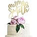 Personalized Wedding Cake Toppers, Mr Mrs Cake Topper, Custom Acrylic Cake Decorations, Personalized Cake Topper for Bride & Groom | 4 Color Types w/ 21 Color Options | #2-4 Mirror Colors