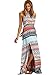 Floerns Women's Boho Print Halter Neck Split Summer Beach Maxi Dress Multicolor M